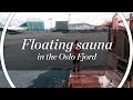 Floating sauna in the Oslo Fjord