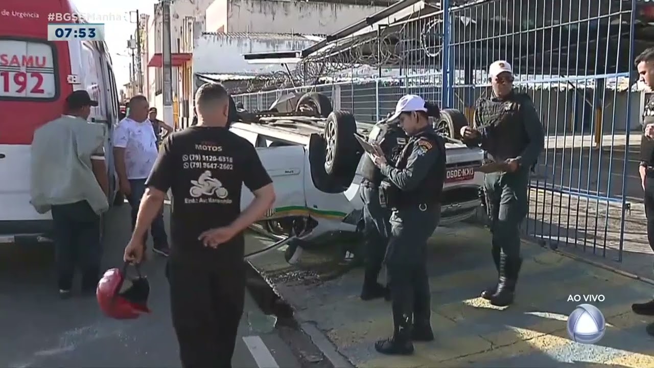 Acidente de trânsito deixa dois feridos em Aracaju - Balanço Geral Manhã