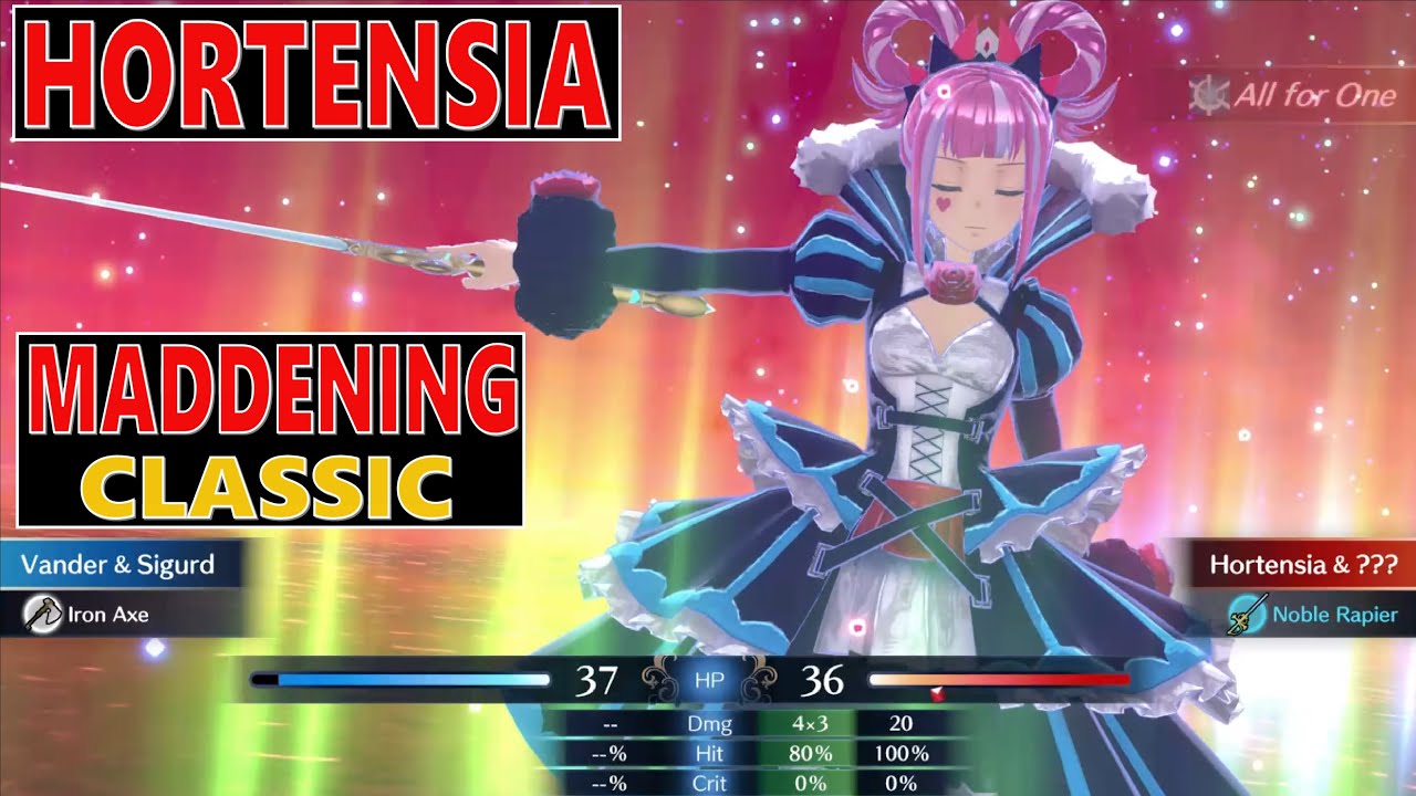 hortensia maddening boss plus rosado and goldmary guide fire emblem engage classic mode