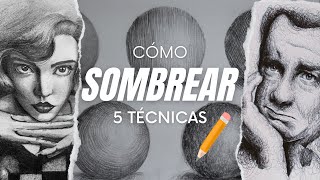 5 Técnicas de SOMBREADO ✏️ | Aprende a sombrear