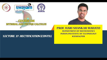 Lecture 27 : Rectification (Contd.)