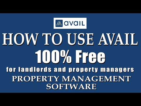 How to Use Avail a FREE Property Management Software Landlords Review Walk-through