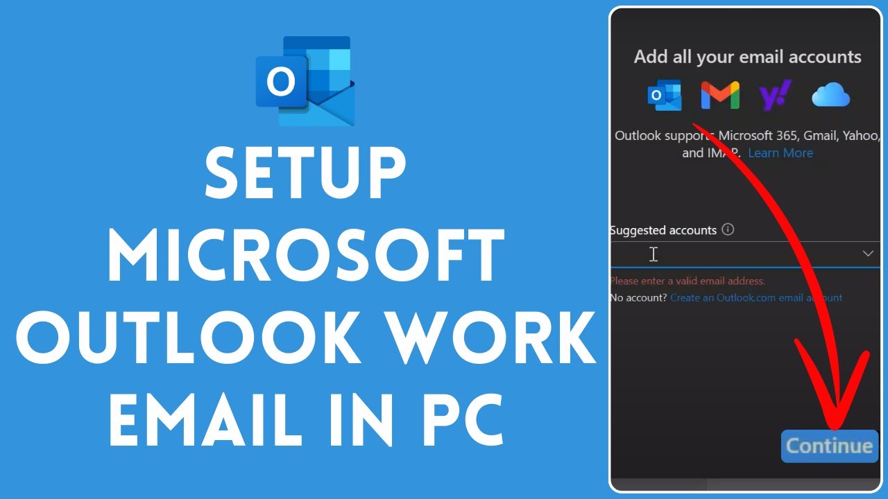 How To Setup Microsoft Outlook Work Email In PC 2024 Fix Your Work