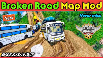 Map Mod Bussid 3.7- New Broken Road Map Mod for bus simulator Indonesia by AS gaming 295