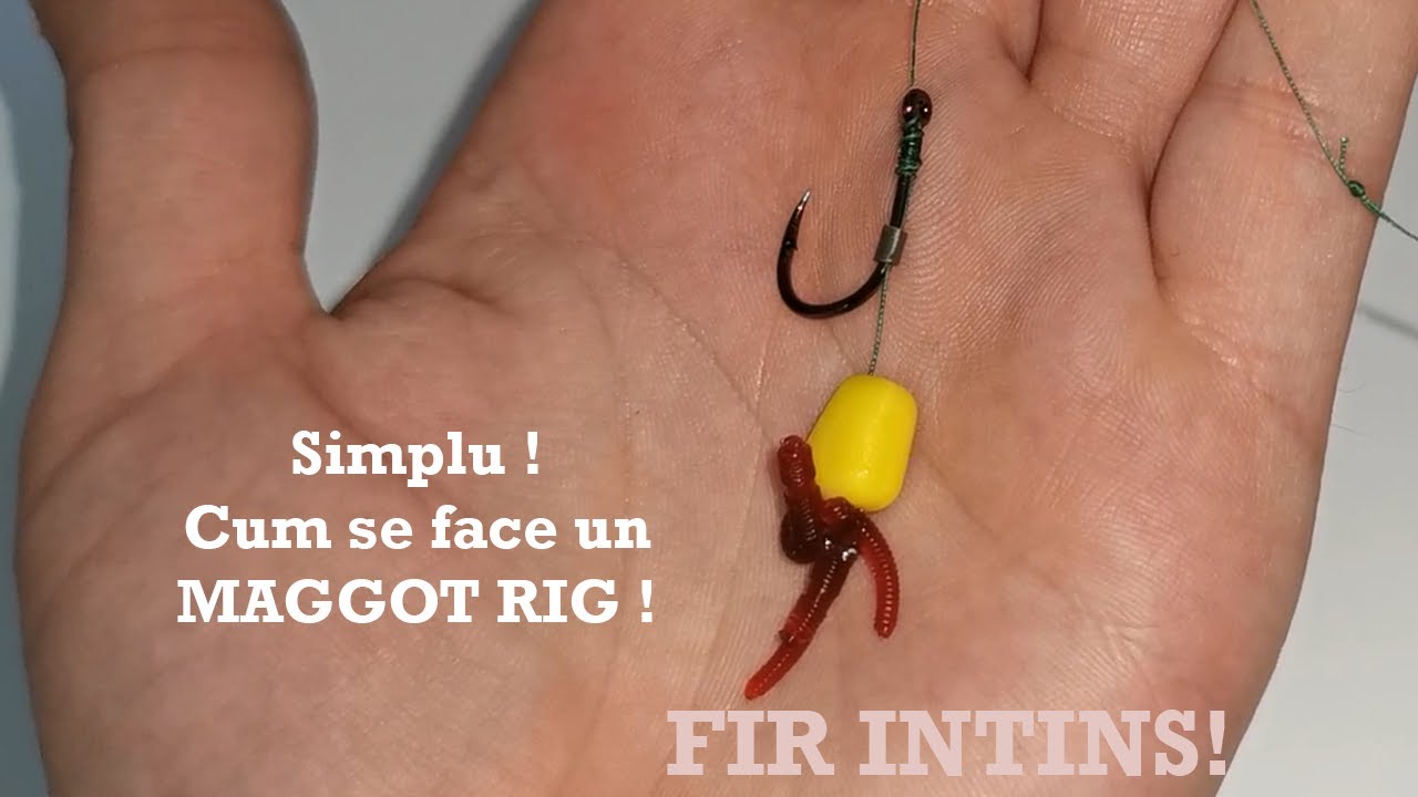 Maggot Rig rame si viermusi- Montura crap si caras