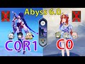 Genshin Impact Spiral Abyss 6.0 | C0R1 Raiden Shogun, C0 Nilou | NO Lauma, NO Ineffa