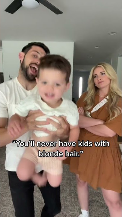 When everyone said we wouldn't have blue eyed blonde hair baby's #shorts #baby