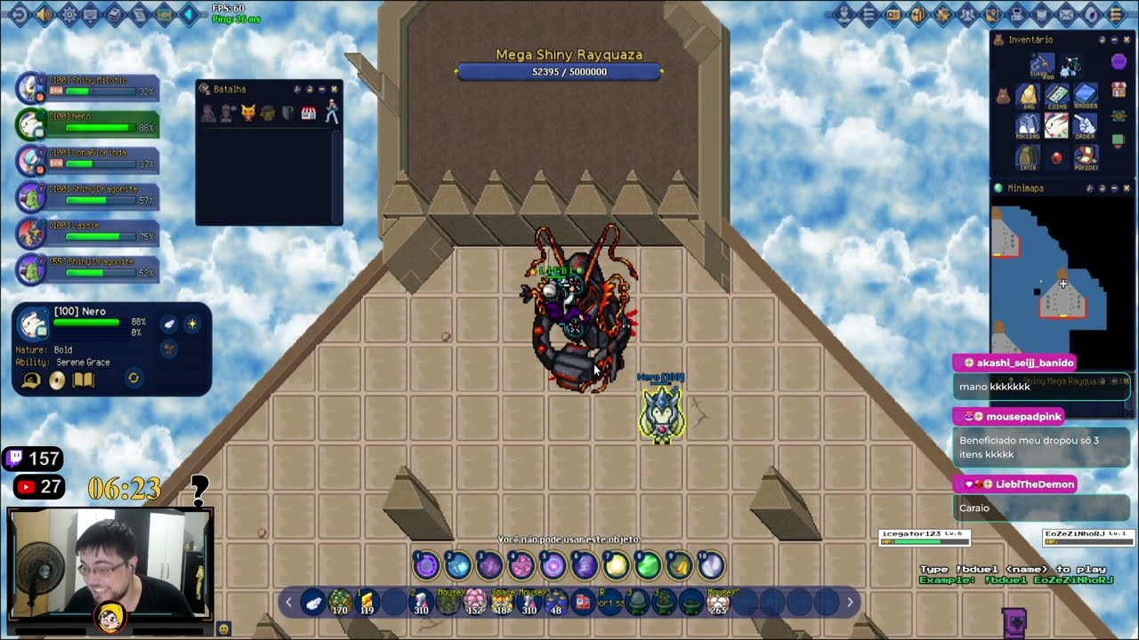 OTPokemon - Derrotando Mega Shiny Rayquaza