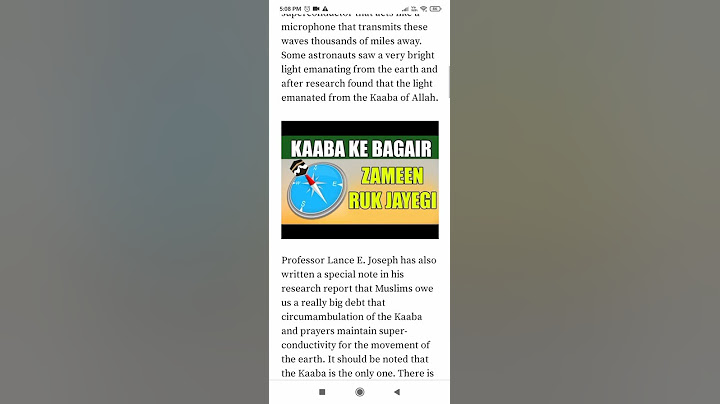 The World will come to a standstill without the revolution of Kaaba,New research;Allahu Akbar.