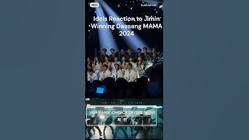 Idols Reaction to Jimin Winning Daesang MAMA 2024 #BTS #MAMA2024 #JIMIN