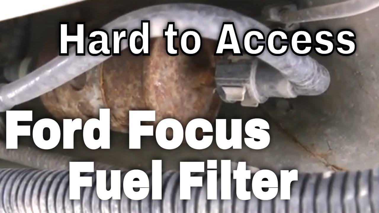 Ford Focus 2007 Fuel Filter- hard to get at location - YouTube