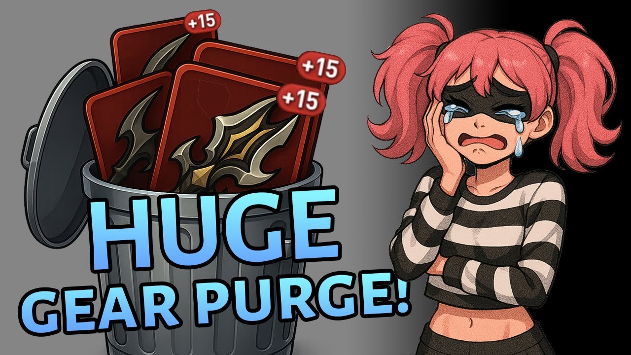 I just trashed 300 pieces of +15 gear! Epic Seven