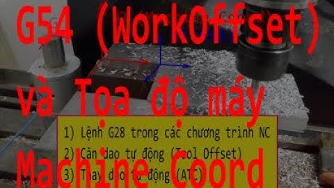 Mach3: Thiết lập G54 và Hệ tọa độ máy (Machine Coordinate System Setting)
