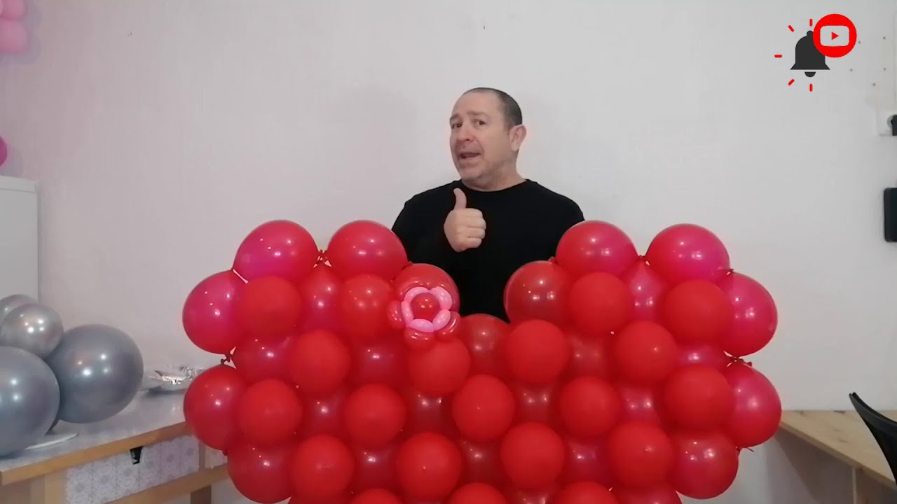 ☑️Como hacer un Corazón con globos paso a paso ♥️ Curso de decoración con GLOBOS 2024🔊