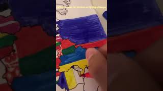 Making Romania and Moldova on My Map of Europe #maps #flag #mapmaker #romania #moldova #flagmap #art