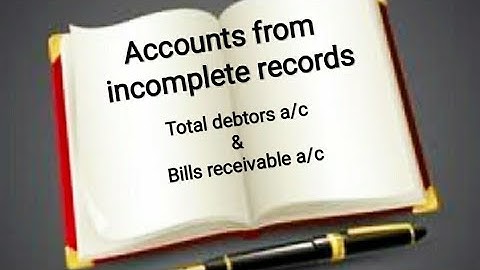 12th Accountancy / Unit-1 / Accounts from incomplete records / Tamil / Part-4