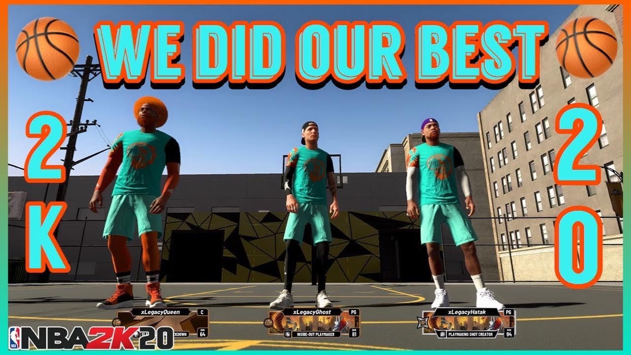 Playing proAm on nba 2k20 we did our best (we have a lot of work to do ...