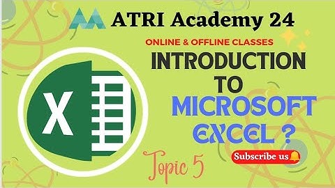 ATRI Academy 24: Introduction to Excel #computercourse #classnotes #comment #share #like #follow