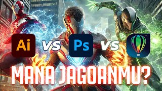 Mana yang Terbaik untuk Karirmu: Photoshop, Illustrator, atau CorelDRAW?