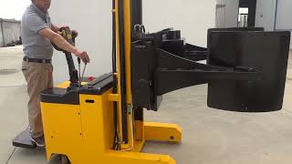 Full electric battery powered  paper roll,coil,film reel clamper,lifter,stacker,ro