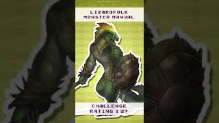 Exposed D&D 5e Lizardfolk Challenge Rating #Shorts