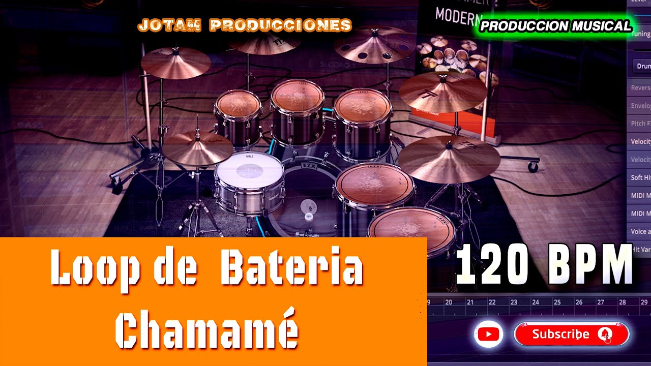 Loop De Bateria - Chamamé - 120 BPM -  Para Ensayar o Componer - Jotam Producciones