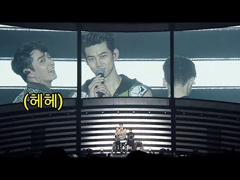 [2PM] 콘서트 스크린으로도 장난치는 귀여운 투피엠