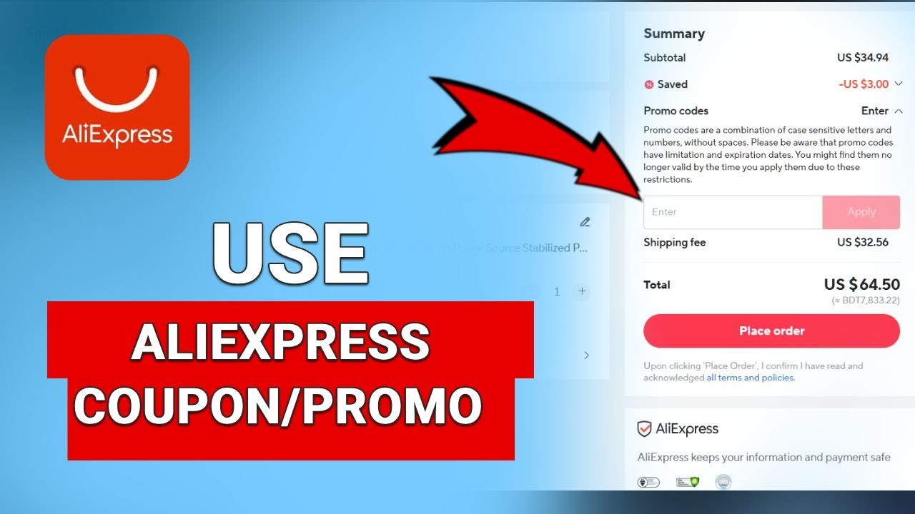 How To Use AliExpress Coupon Codes & Promo Codes - Easy Guide - YouTube