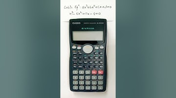 Scientific Calculator: Cubic Equation solution   #shorts