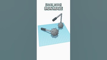 [1DAY_1CAD] IRON MACE #shorts #tinkercad #project