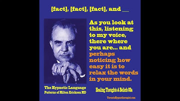 Hypnotic Language Patterns 03a - Hypnosis & Hypnotherapy with the Toronto Hypnotherapist