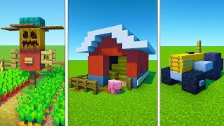 Minecraft Tutorial: How To Make A Farm (10+ Farm Build Hacks)