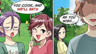 The new people at work refuse to help at all at the company BBQ, but... [Manga Dub]