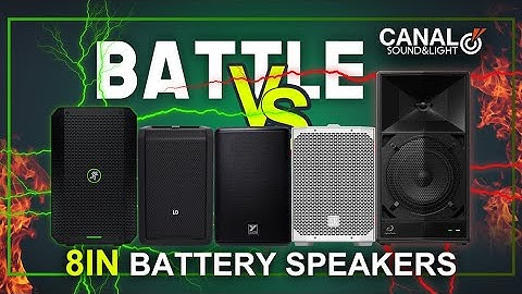 BATTLE OF THE 8" BATTERY POWERED SPEAKERS!