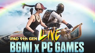 BGMI Live Gameplay in iPAD 9th Gen X PC Games | VikramOG