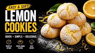 Easy Lemon Cookies | Soft & Chewy Lemon Cookie Recipe screenshot 4
