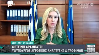 Η ΥφΑΑΤ, Φωτεινή Αραμπατζή στον Alpha & στο "Σαββατοκυριακο με τον Μάνεση" (21.02.2021)