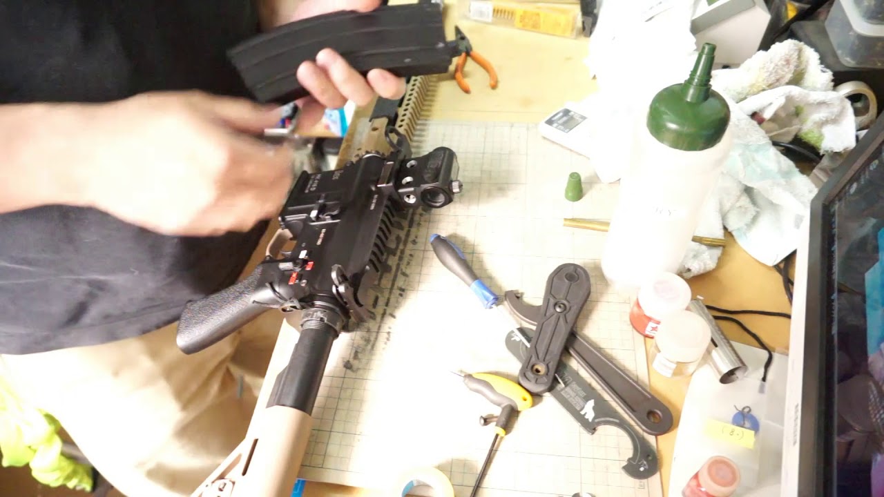 東京マルイ 次世代電動ガンHK416Dにプチ流速に改造！その③ 組み上がっ