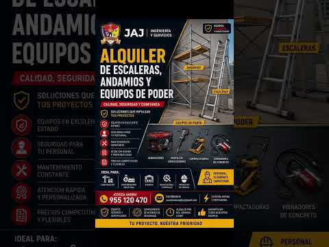 🔥 Alquiler de Escaleras, Andamios y Generadores🚧 🔥 “Tu proyecto, nuestra prioridad.”#AndamiosPiura#