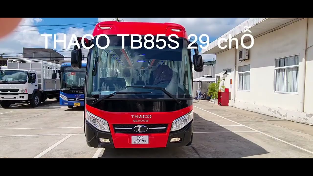 Báo giá xe khách 29 chỗ Thaco TB85S 2022. 0964678229... - youtube