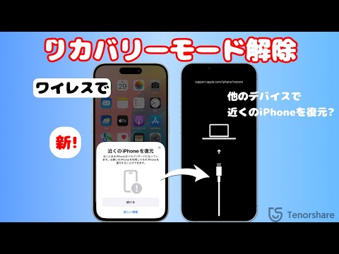 【無料・時短】iPhoneをリカバリーモードから解除する方法を解説!近くにあるデバイスを使ってiPhoneを復元する方法も【2025】
