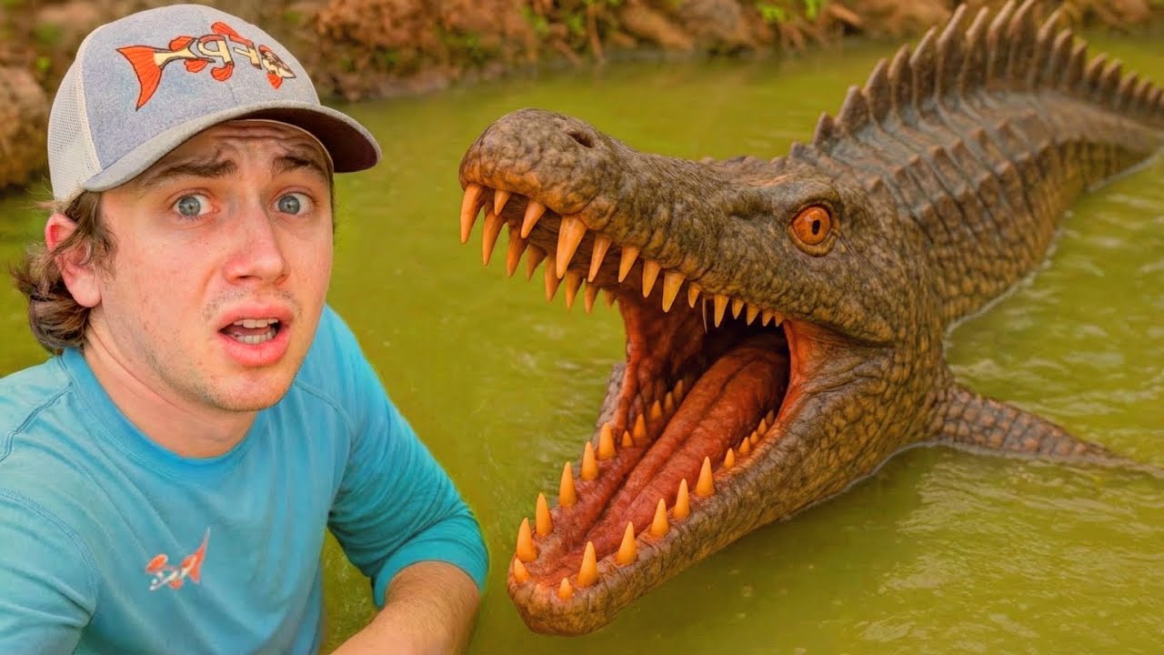 Egy elhagyatott tóban dinoszauruszra bukkantam!