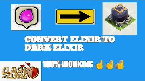 HOW TO CONVERT ELIXIR INTO DARK ELIXIR! BEST TIPS: