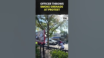 #watch | Masked Officer Throws Smoke Grenade as Chicago Anti-ICE Protest Erupts | #shorts #protest