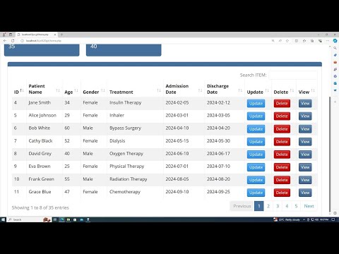 Bootstrap 5 Datatable with API Fetch Data from Backend Server using JavaScript