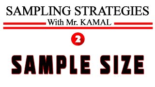 SAMPLE SIZE