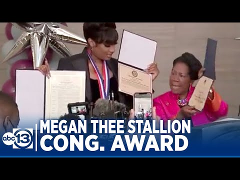 Houston's own Megan Thee Stallion receives 18th Congressional District Humanitarian Award