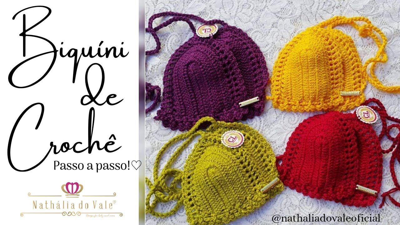 BIQUÍNI DE CROCHÊ CORTININHA Rápido e fácil de fazer