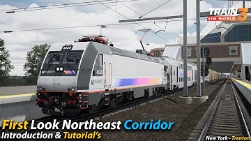 First Look Northeast Corridor : New York - Trenton : Train Sim World 3 [4K 60FPS]