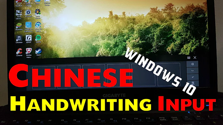 Chinese Handwriting Input Setup | Windows 10